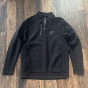 Antigua Black Quarter-Zip Sweatshirt